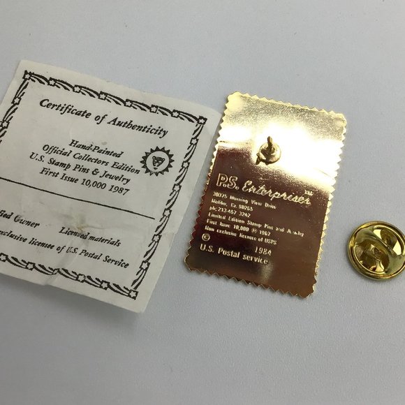 USPS Vintage Love Stamp Pin Authenticity Certificate, NEW - Picture 11 of 16